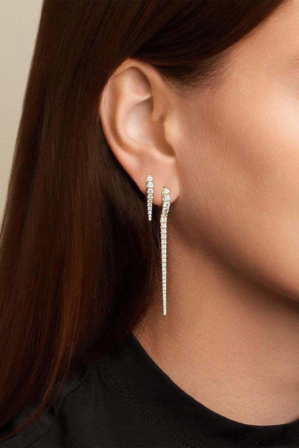 MELISSA KAYE-Large Lola Needle Earrings-WHITE GOLD