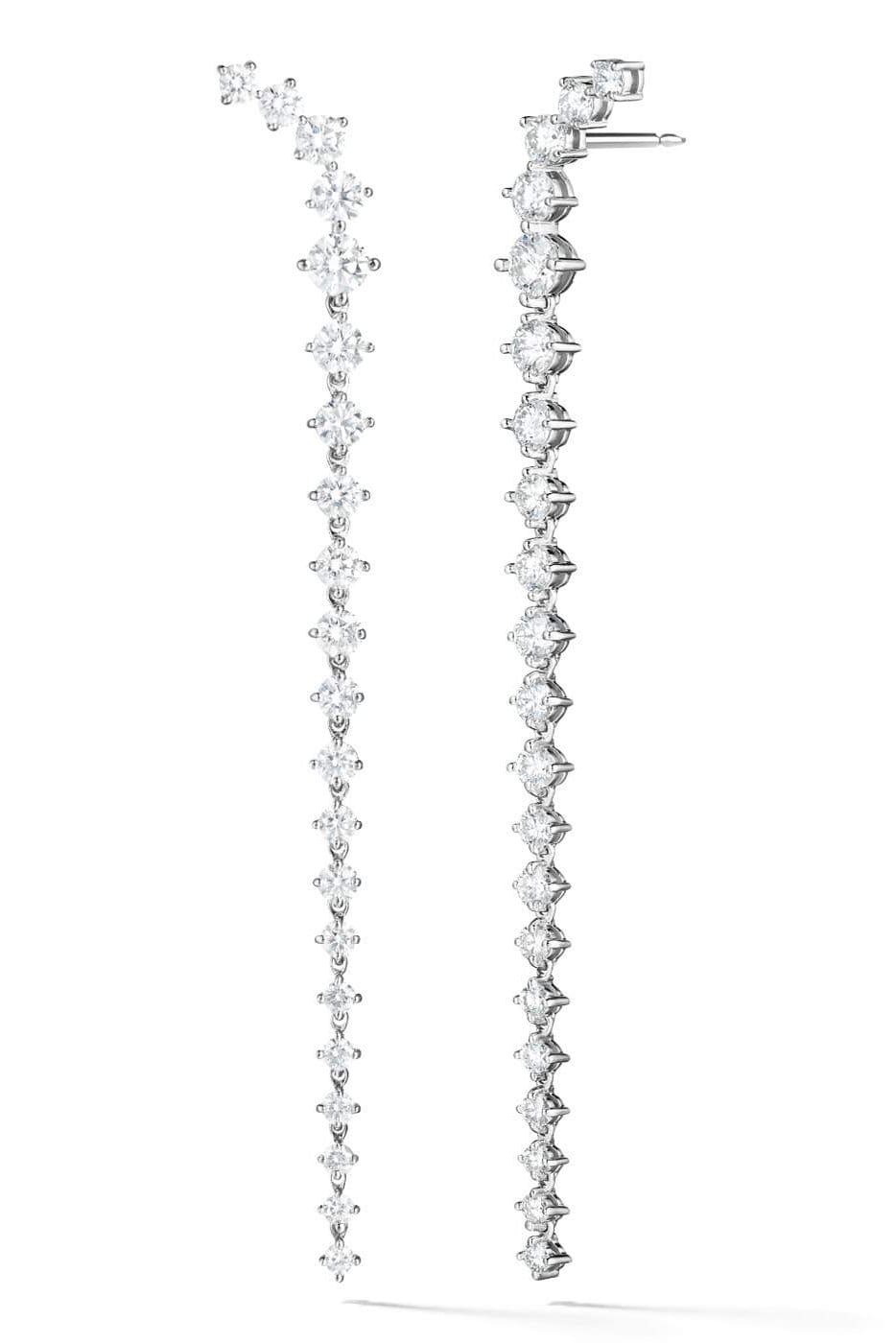 MELISSA KAYE-Long Aria Dagger Earrings-WHITE GOLD