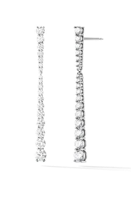 MELISSA KAYE-Small Aria Stiletto Earrings-WHITE GOLD