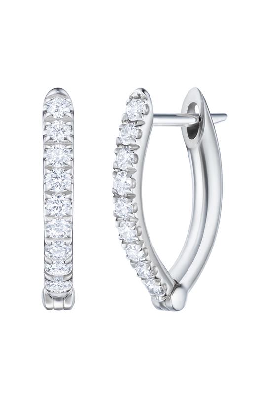MELISSA KAYE-Small Cristina Earrings-WHITE GOLD