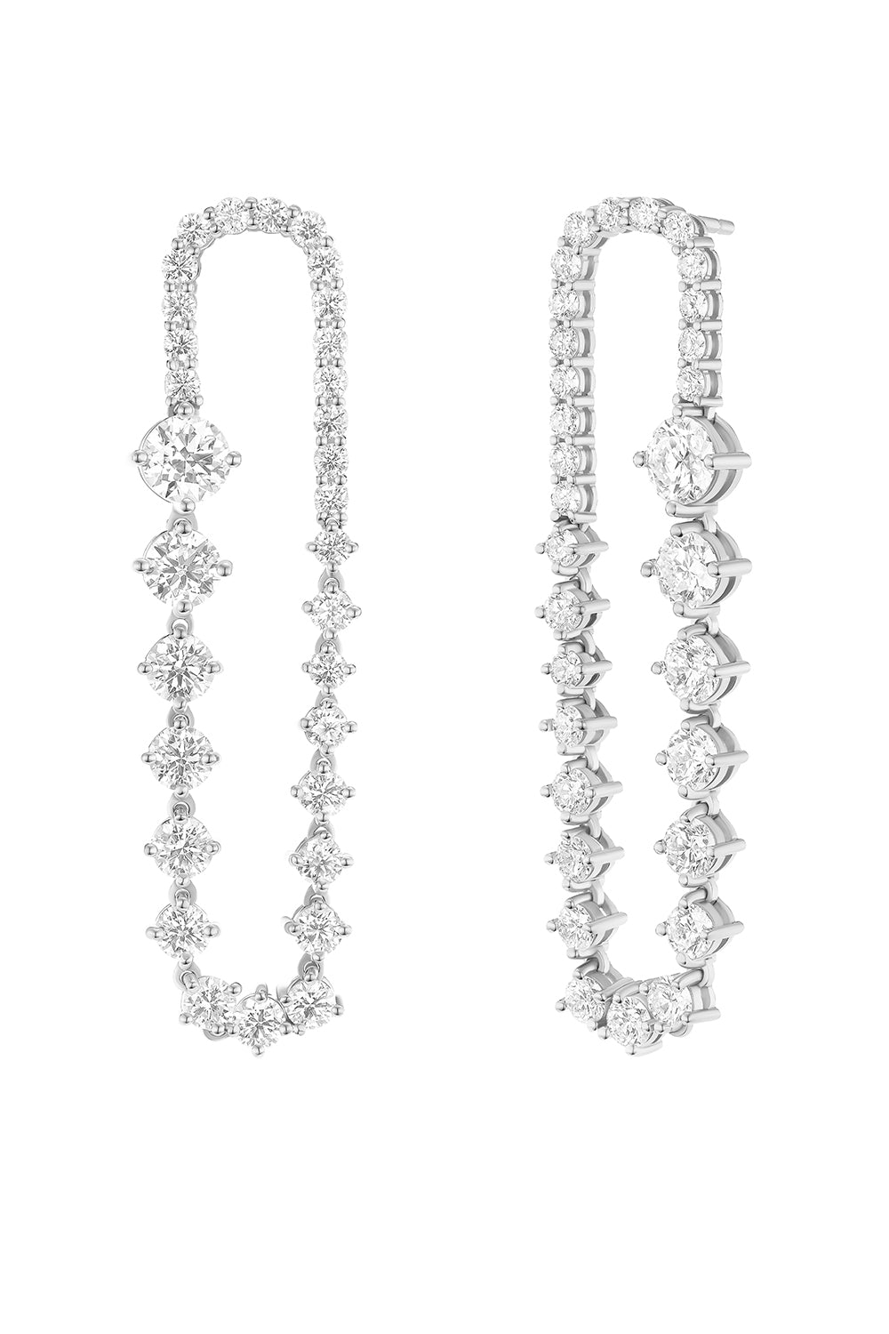 Stella Ellipse Earrings-WHITE GOLD-JEWELRYFINE JEWELEARRING-MELISSA KAYE