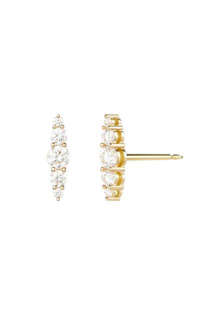 Aria Graudated Stud Earrings - Yellow Gold-YELLOW GOLD-JEWELRYFINE JEWELEARRING-MELISSA KAYE