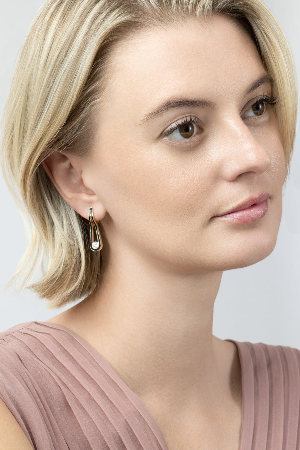  Diamond Black Large Daphne Earrings-YELLOW GOLD-JEWELRYFINE JEWELEARRING-MELISSA KAYE 