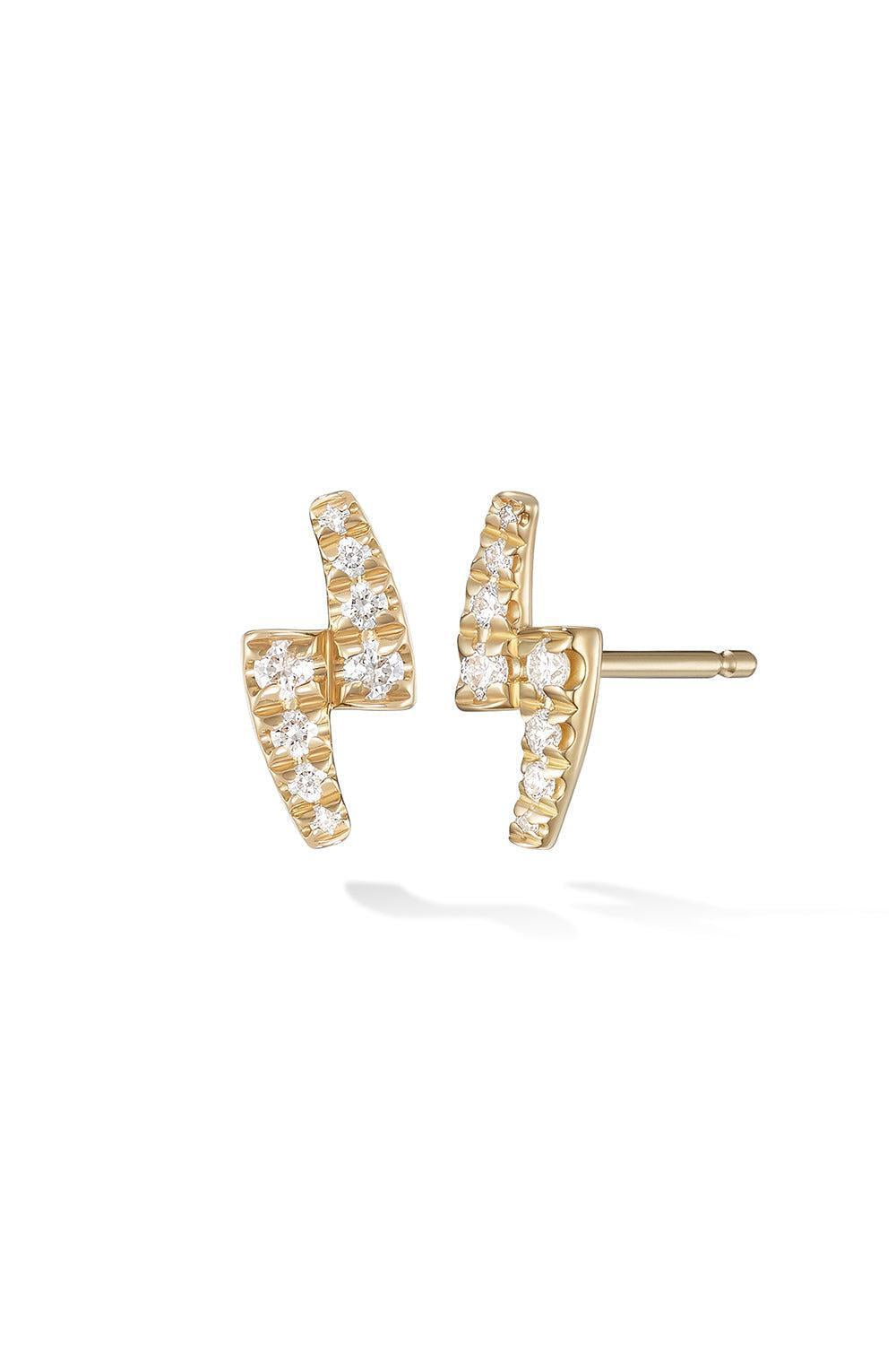 Diamond Lola Stud Earrings-YELLOW GOLD-JEWELRYFINE JEWELEARRING-MELISSA KAYE