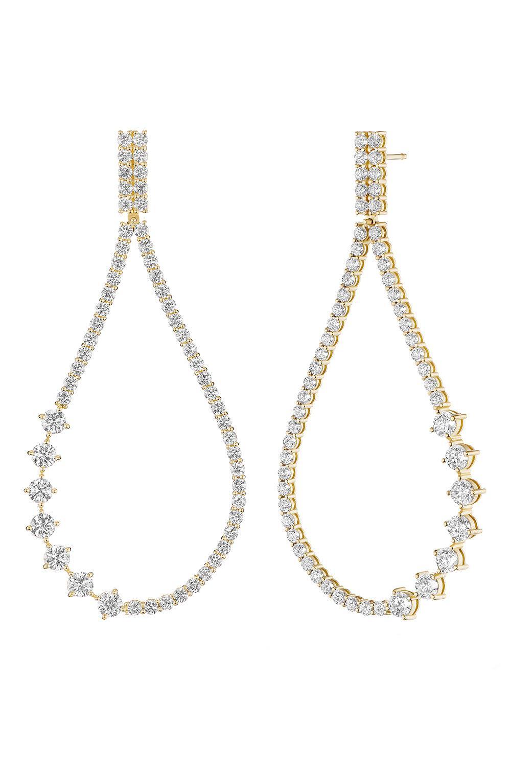 Diamond Stella Drop Earrings-YELLOW GOLD-JEWELRYFINE JEWELEARRING-MELISSA KAYE