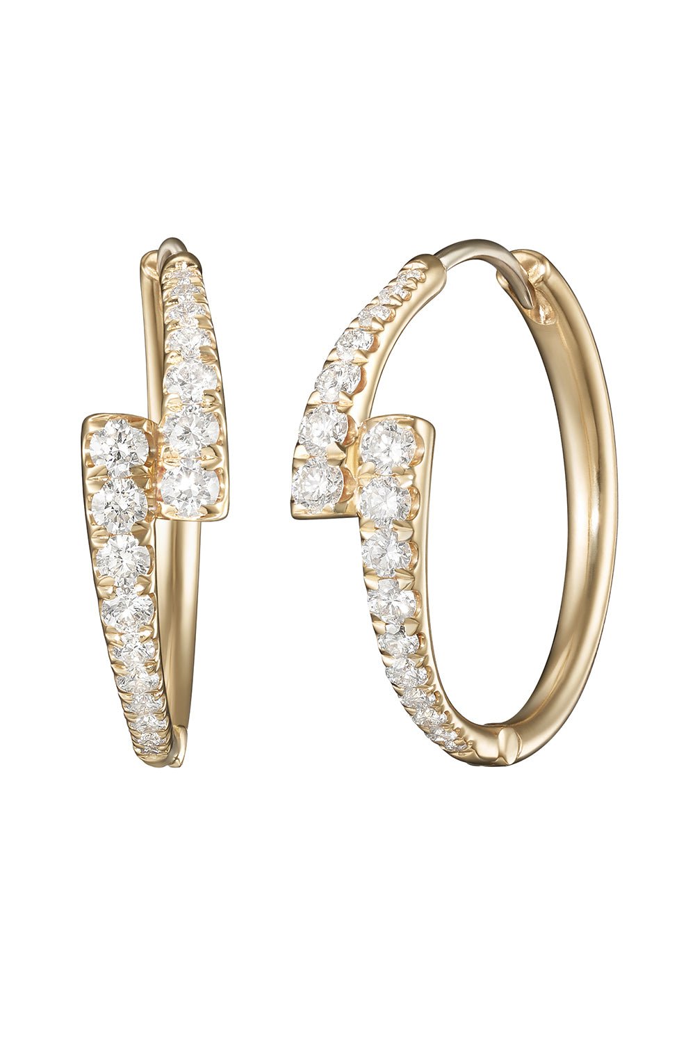 MELISSA KAYE-Lola Hoop Earrings-YELLOW GOLD