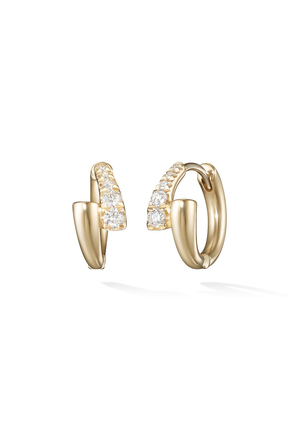 MELISSA KAYE-Lola Huggie Earrings - Yellow Gold-YELLOW GOLD