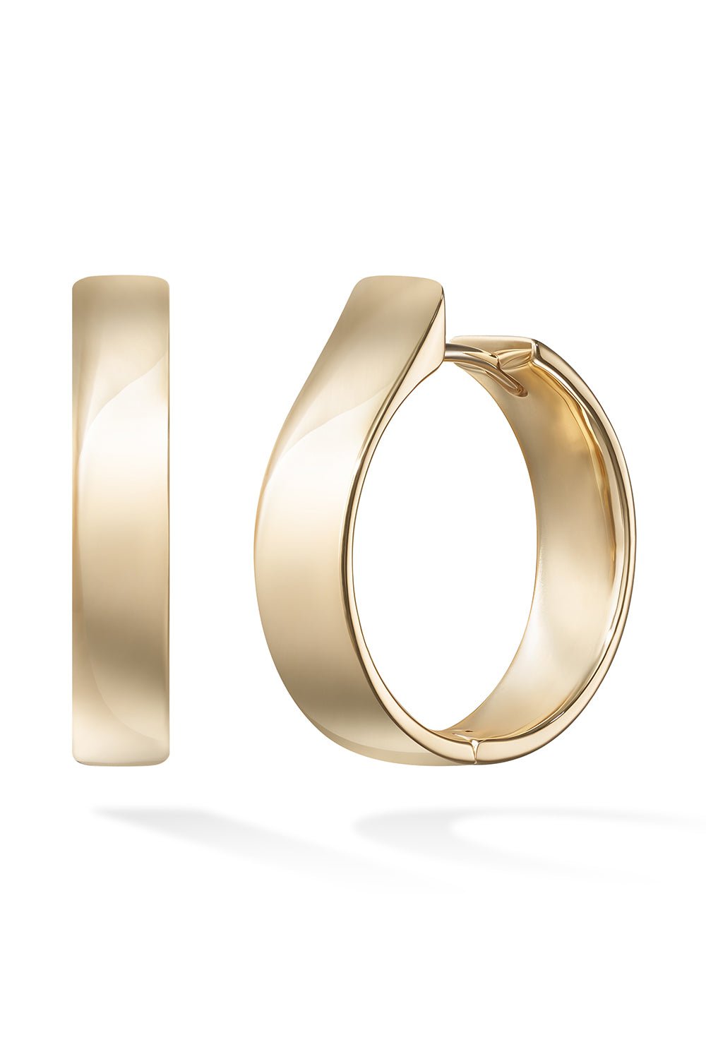 MELISSA KAYE-Medium Honey Hoop Earrings-YELLOW GOLD