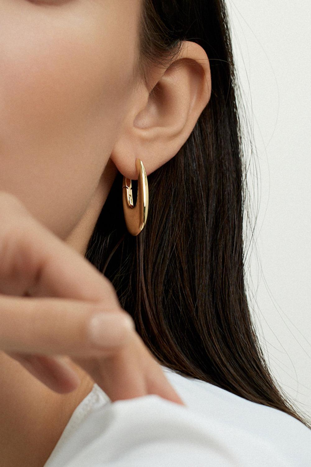 Medium Lulu Hoop Earrings-YELLOW GOLD-JEWELRYFINE JEWELEARRING-MELISSA KAYE