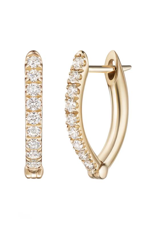 MELISSA KAYE-Small Cristina Earrings-YELLOW GOLD
