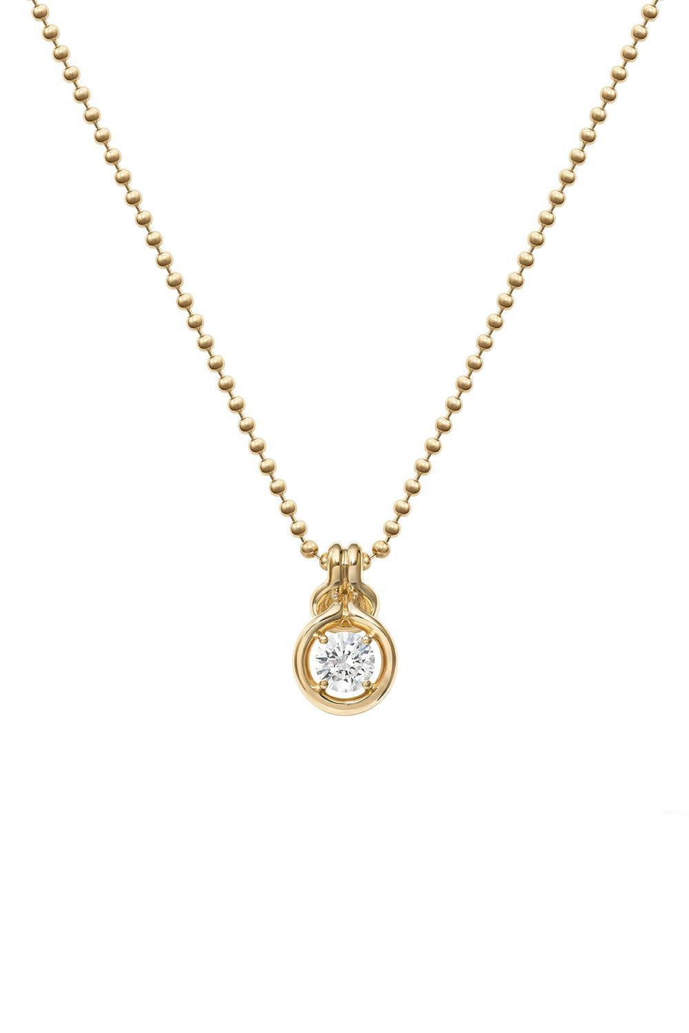 Diamond Medium Rocky Pendant Necklace-YELLOW GOLD-16-JEWELRYFINE JEWELNECKLACE O-MELISSA KAYE