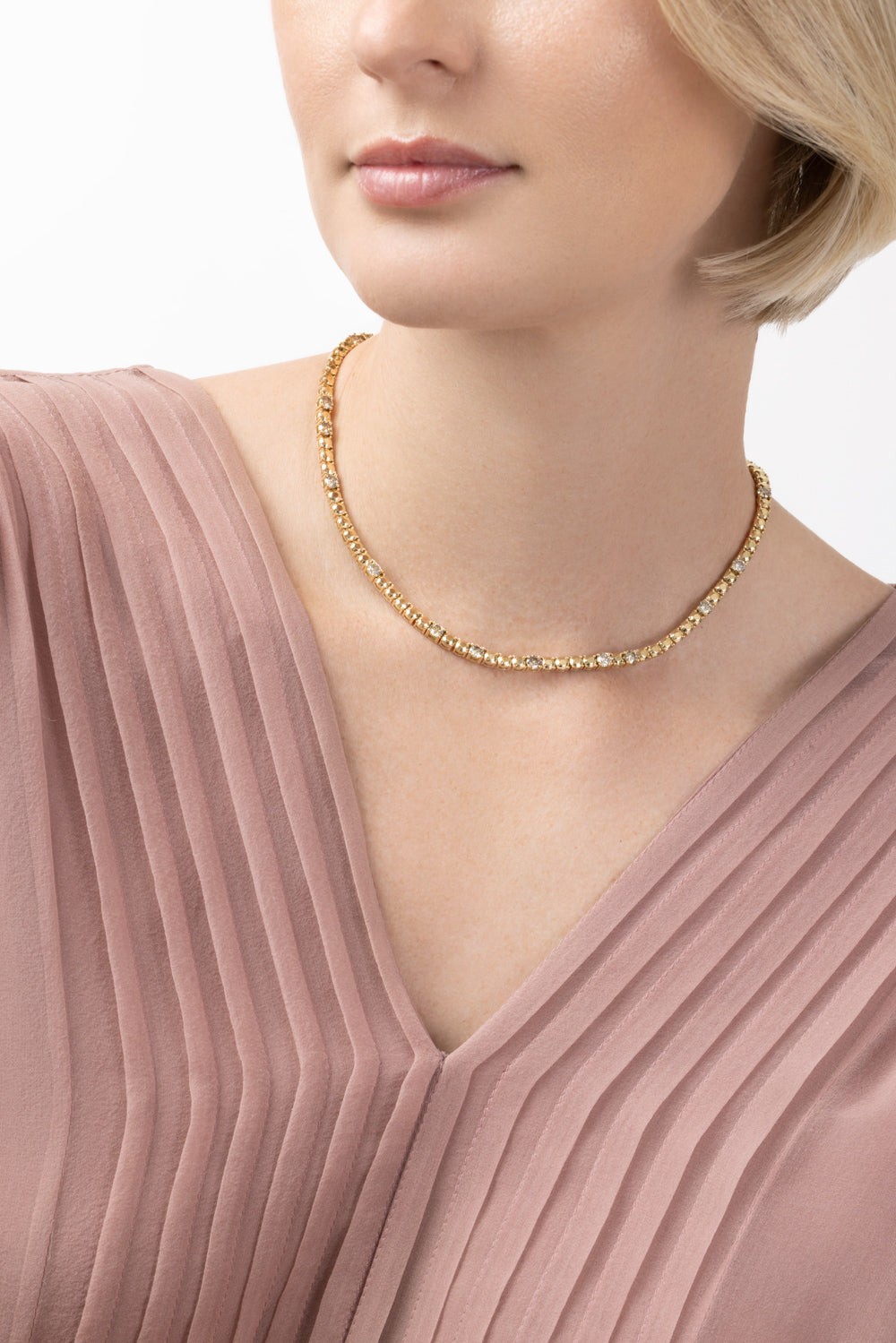 Champagne Diamond Bailey Necklace-YELLOW GOLD-JEWELRYFINE JEWELNECKLACE O-MELISSA KAYE