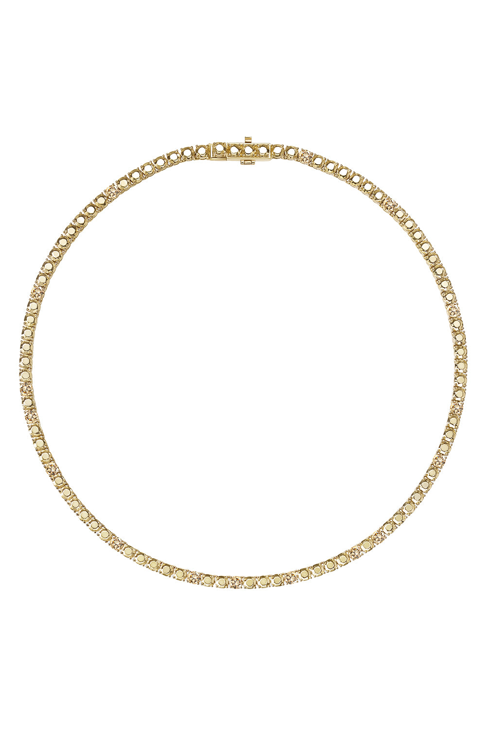  Champagne Diamond Bailey Necklace-YELLOW GOLD-JEWELRYFINE JEWELNECKLACE O-MELISSA KAYE 