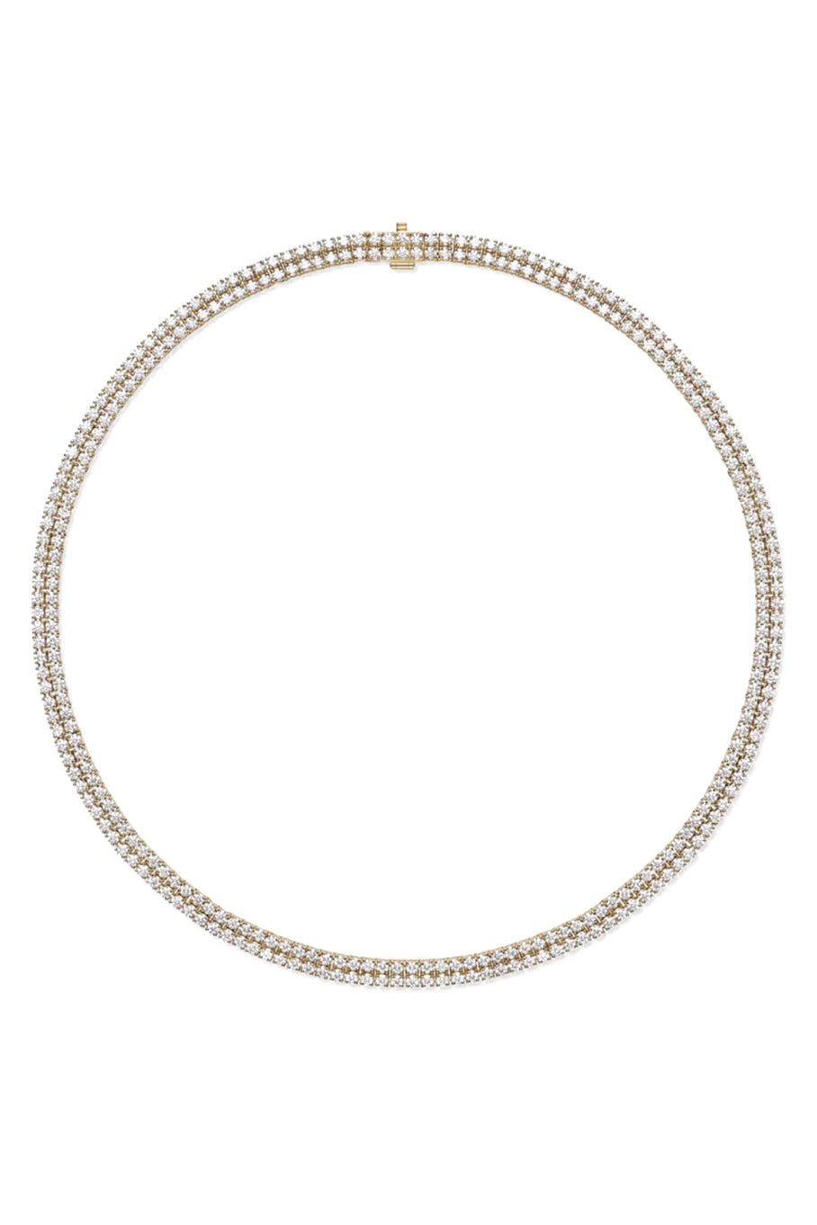 MELISSA KAYE-Lenox Double Tennis Necklace-YELLOW GOLD