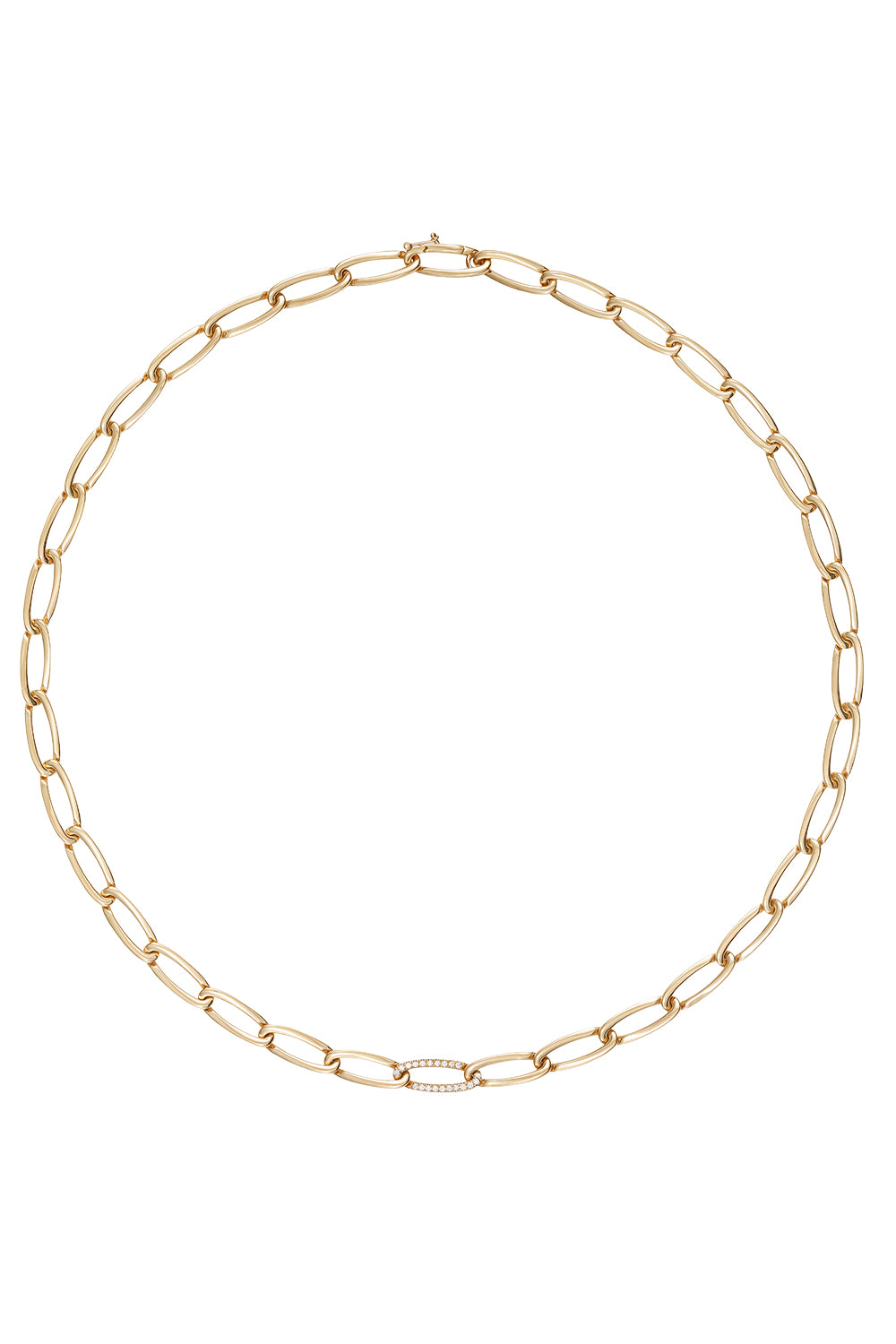 One Diamond Small Lulu Necklace-YELLOW GOLD-JEWELRYFINE JEWELNECKLACE O-MELISSA KAYE 
