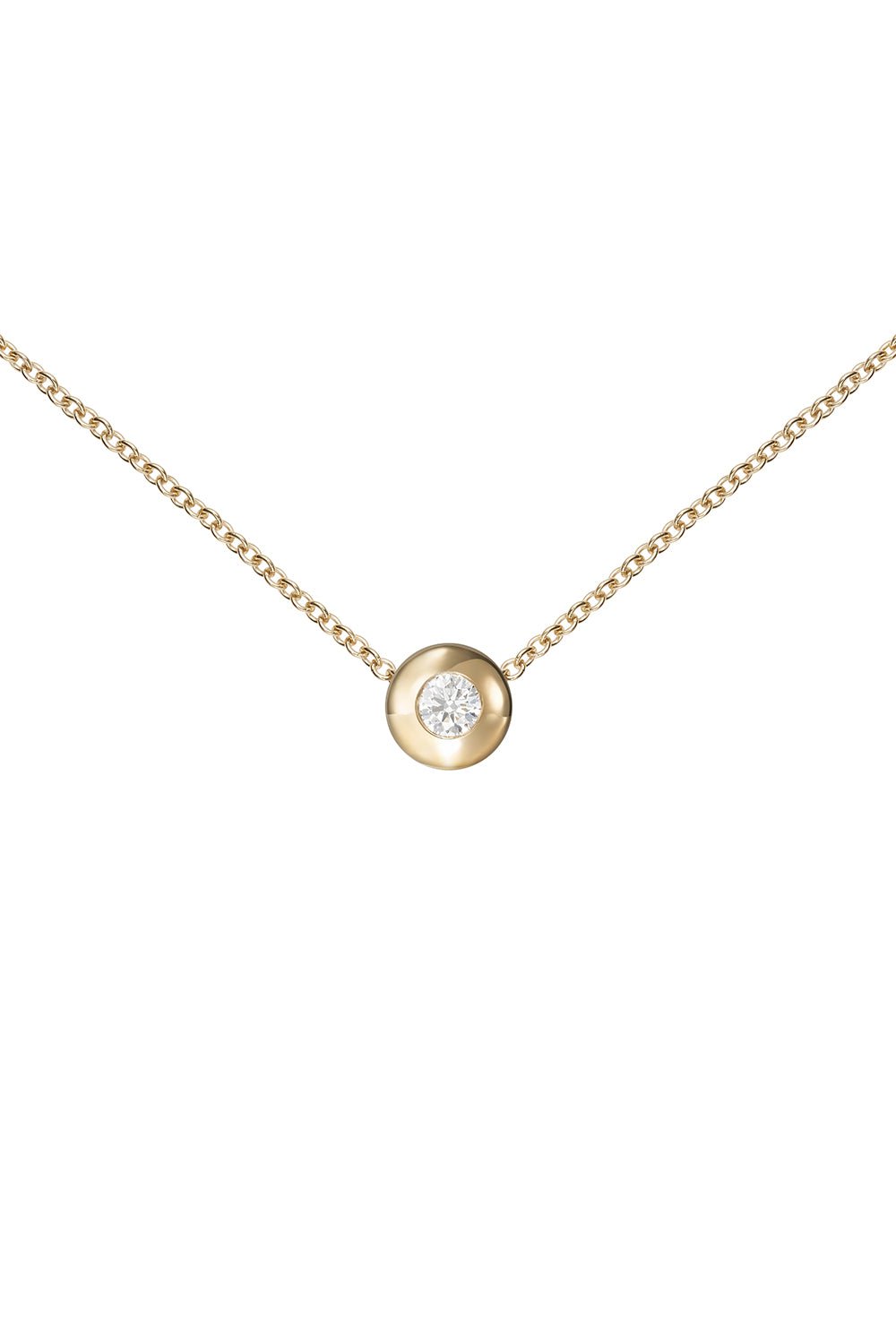 MELISSA KAYE-Small Audrey Pendant Necklace-YELLOW GOLD
