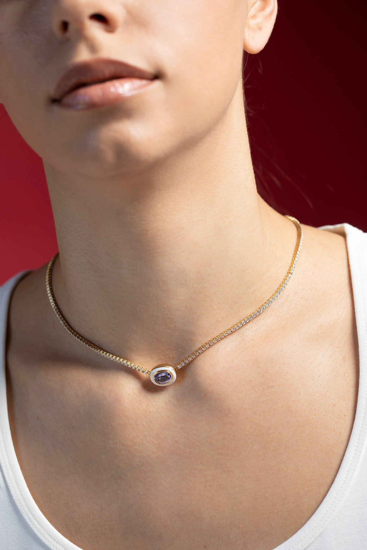 MELISSA KAYE-Lenox Pendant - Emerald-YELLOW GOLD