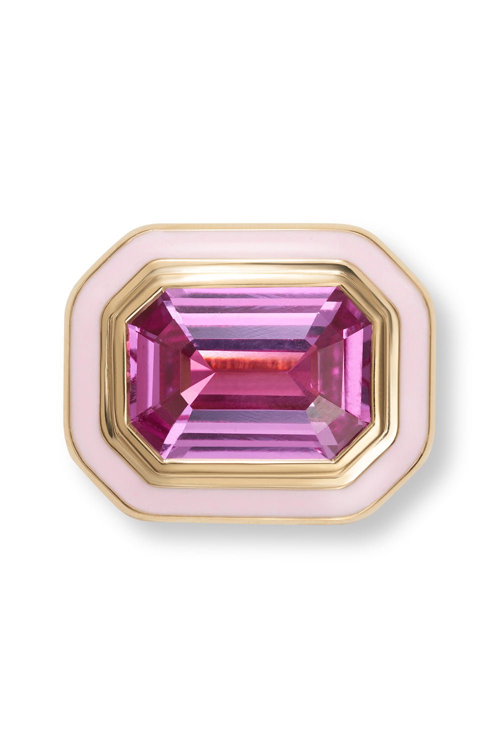 MELISSA KAYE-Lenox Pendant - Pink Sapphire-YELLOW GOLD