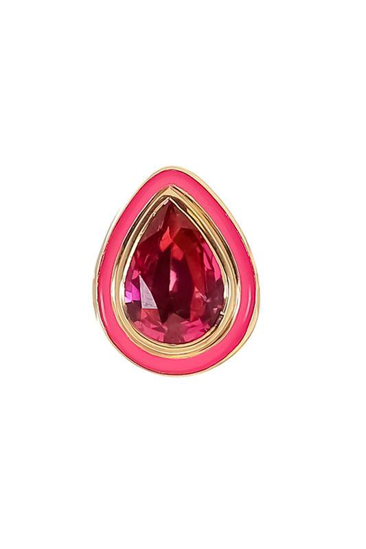 MELISSA KAYE-Lenox Pendant - Pink Spinel-YELLOW GOLD