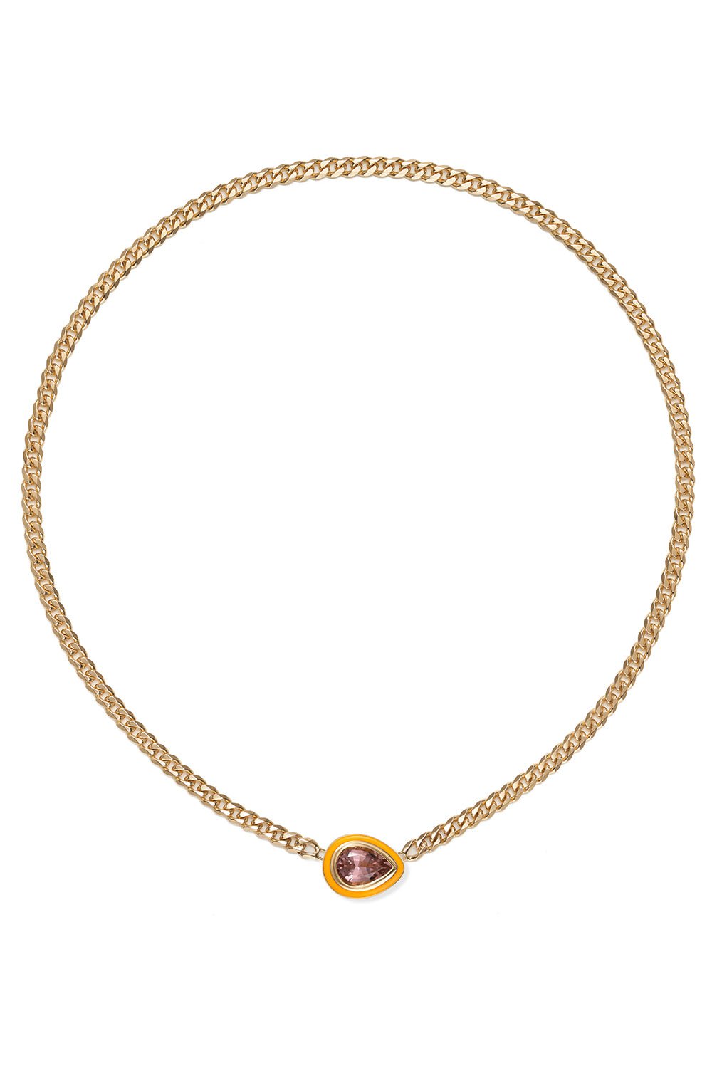 MELISSA KAYE-Lenox Pendant - Tourmaline-YELLOW GOLD