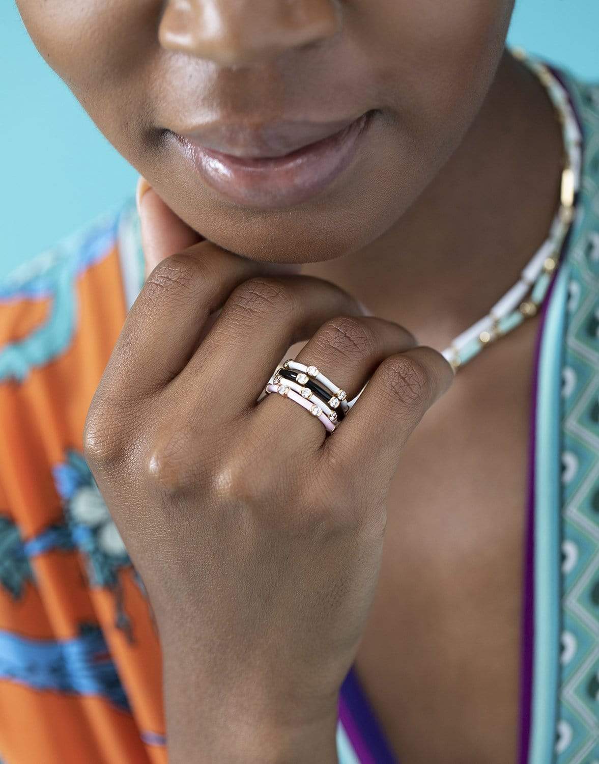 MELISSA KAYE-Zea Pastel Pink Ring-