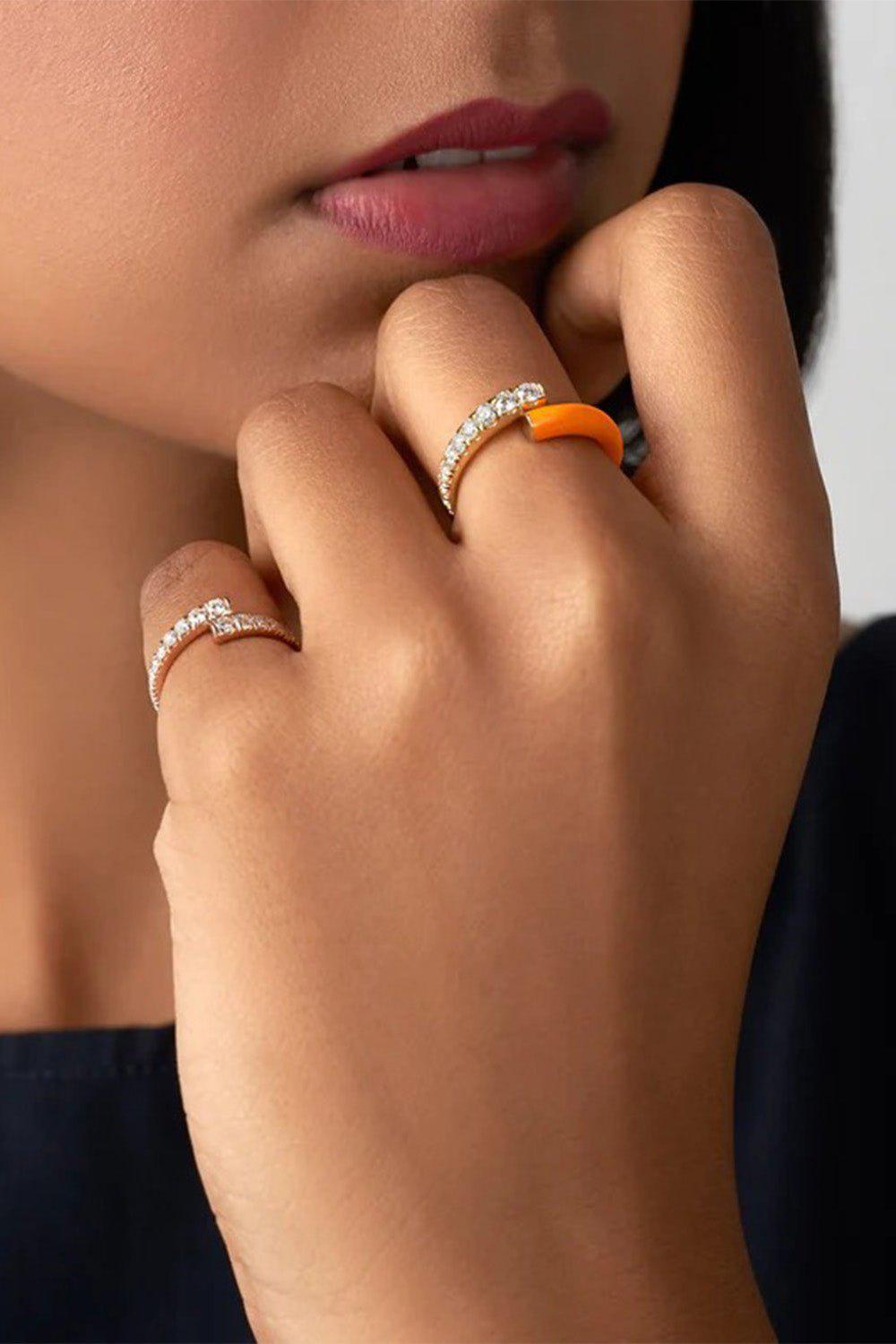 MELISSA KAYE-Lola Pinky Ring-YELLOW GOLD