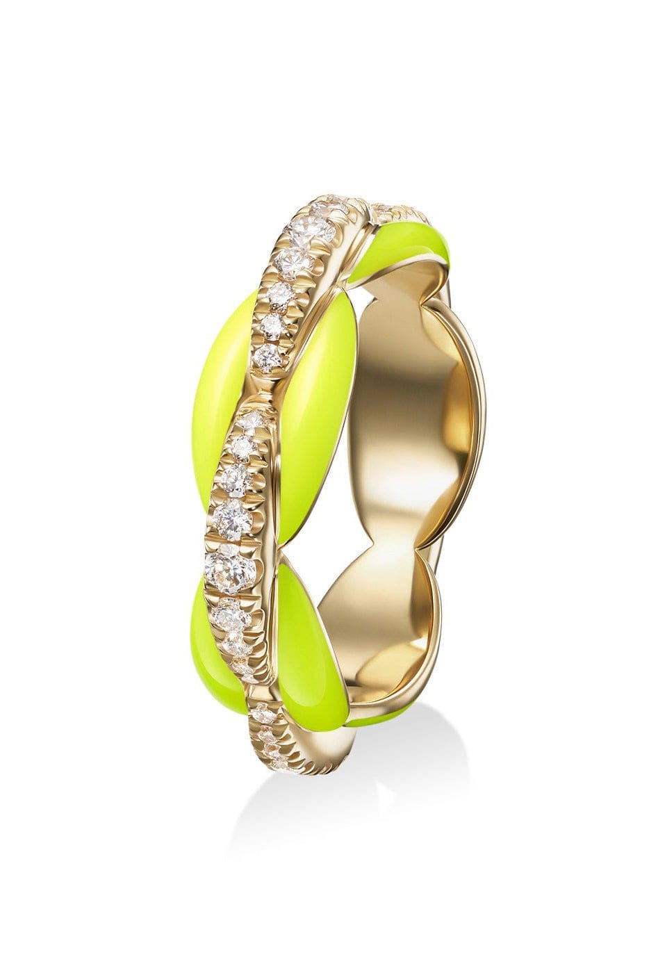 MELISSA KAYE-Neon Yellow Ada Pinky Ring-YELLOW GOLD