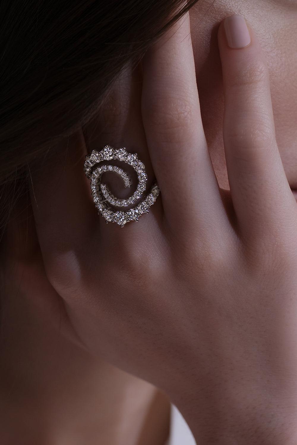  Diamond Riley Swirl Ring-YELLOW GOLD-6-JEWELRYFINE JEWELRING-MELISSA KAYE 