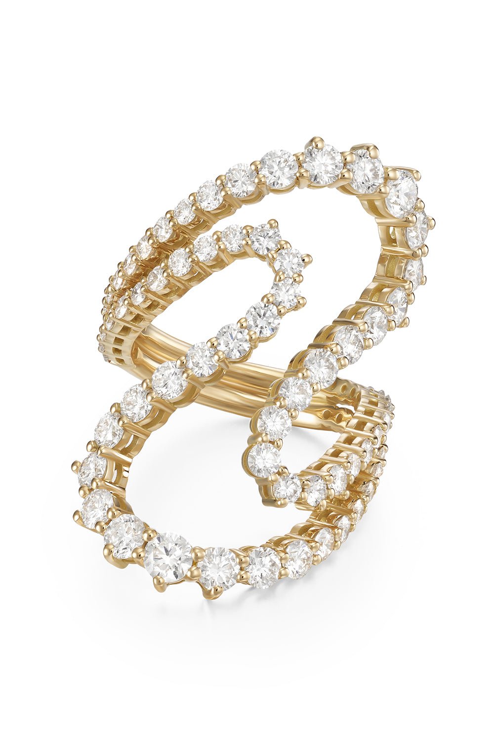 MELISSA KAYE-Large Diamond Hannah Ring-YELLOW GOLD