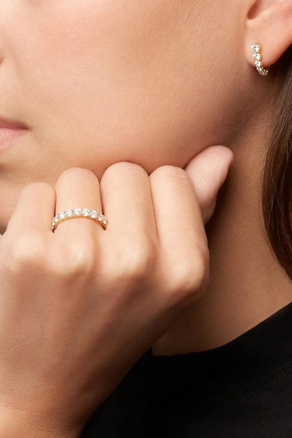 Sadie Eternity Band - Yellow Gold - 3mm-YELLOW GOLD-6-JEWELRYFINE JEWELRING-MELISSA KAYE