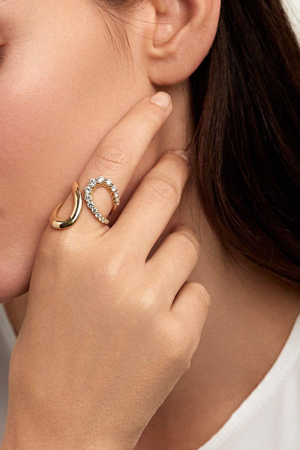 MELISSA KAYE-Aria Diamond Jane Ring - Yellow Gold-YELLOW GOLD