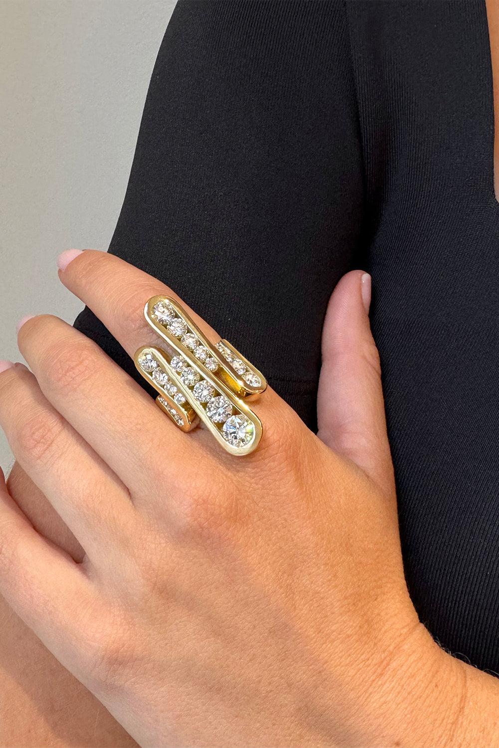 Diamond Large Daphne Joy Ring-YELLOW GOLD-7-JEWELRYFINE JEWELRING-MELISSA KAYE