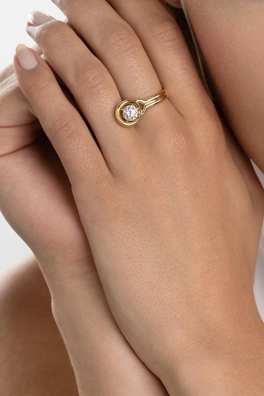 Diamond Medium Rocky Ring-YELLOW GOLD-7-JEWELRYFINE JEWELRING-MELISSA KAYE