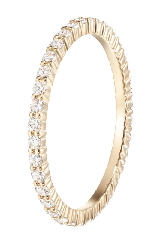 Diamond Sadie Eternity Band - Yellow Gold - 1.5mm-YELLOW GOLD-7-JEWELRYFINE JEWELRING-MELISSA KAYE