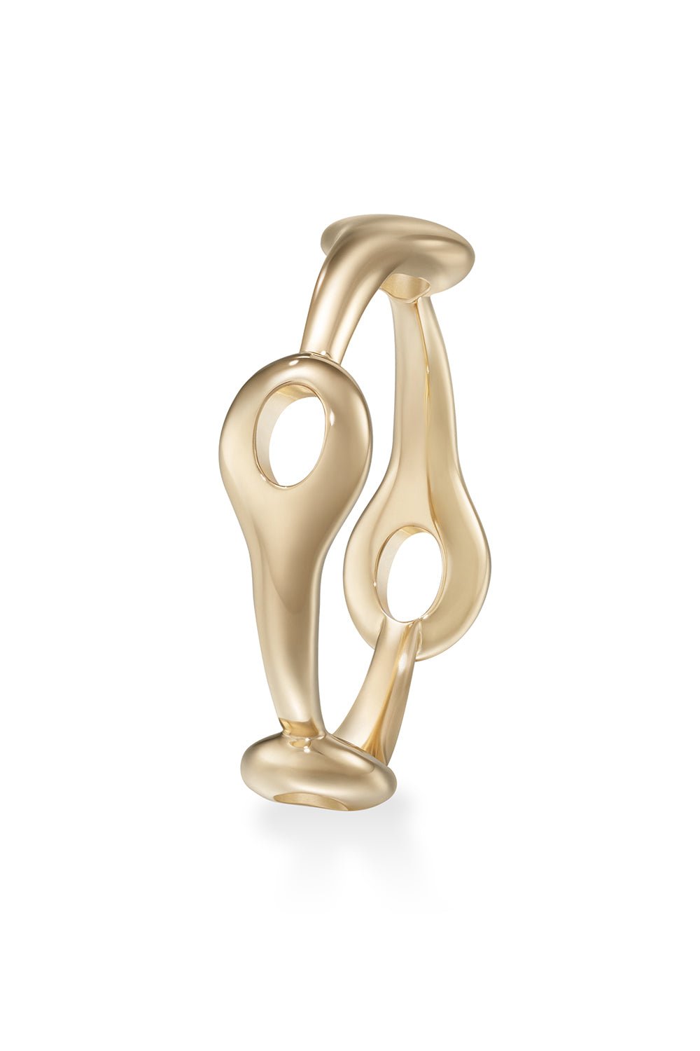 MELISSA KAYE-Small Lola Needle Ring-YELLOW GOLD