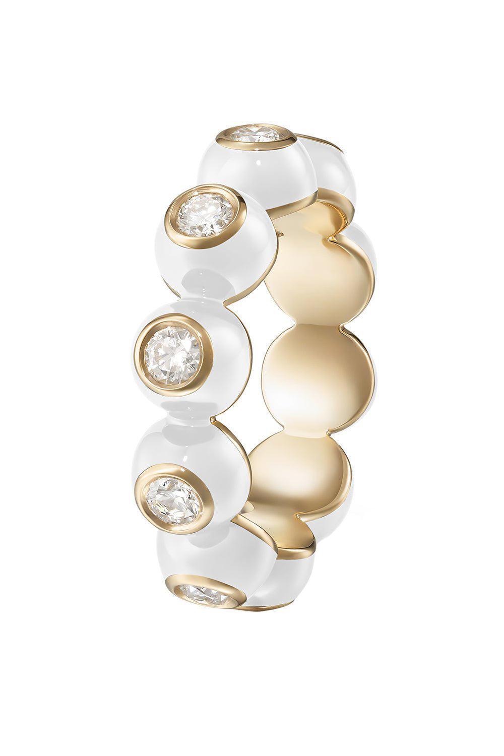 White Audrey Diamond Eternity Band-YELLOW GOLD-7-JEWELRYFINE JEWELRING-MELISSA KAYE