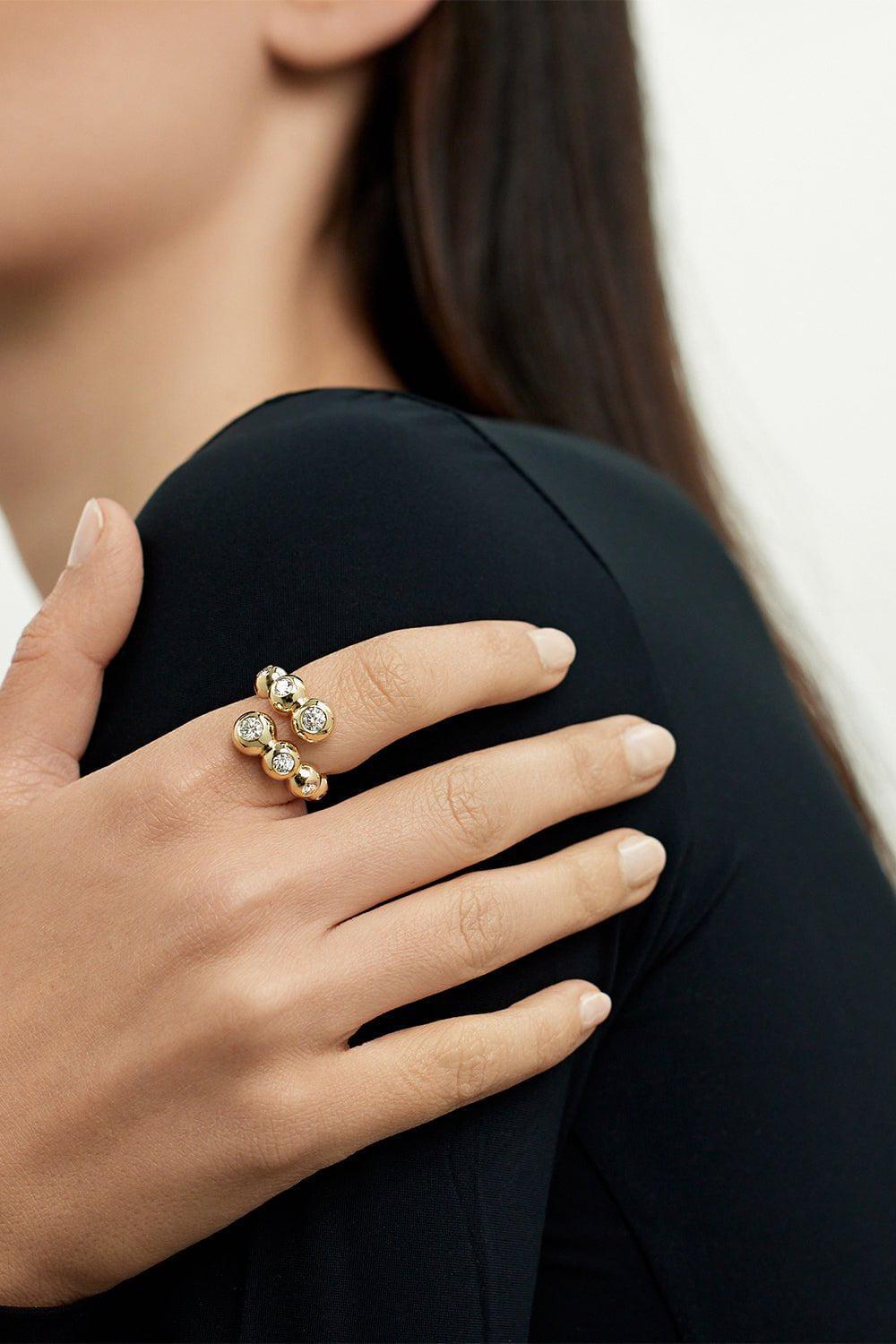 MELISSA KAYE-Large To Large Audrey Wrap Ring-YELLOW GOLD