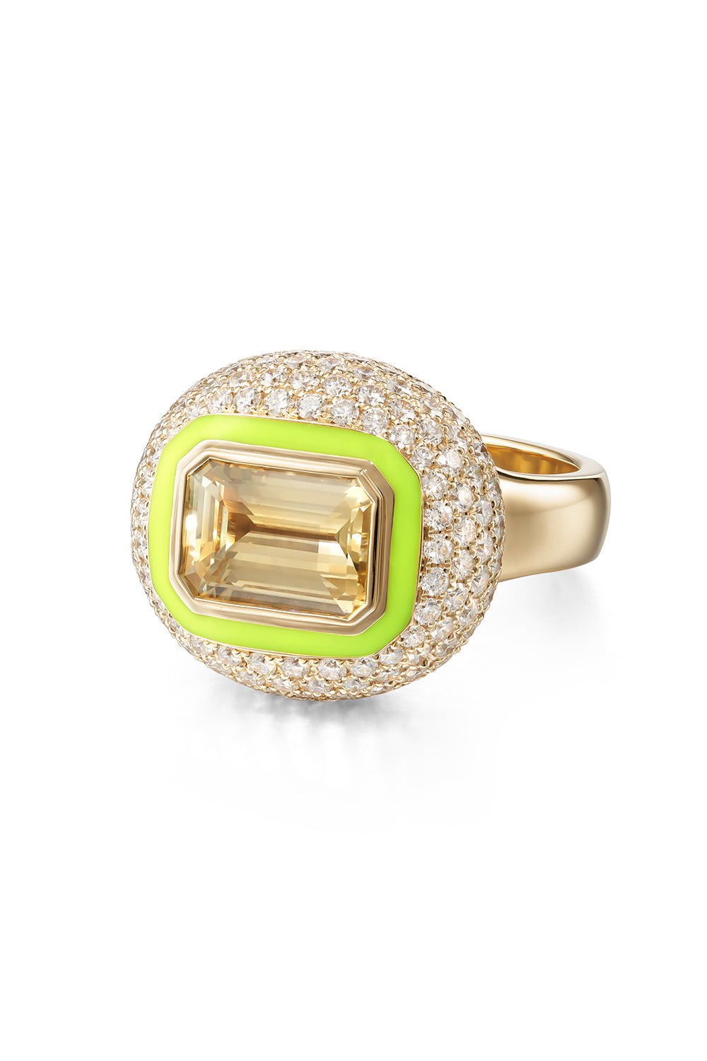 MELISSA KAYE-Lenox Yelllow Sapphire Bubble Ring-YELLOW GOLD