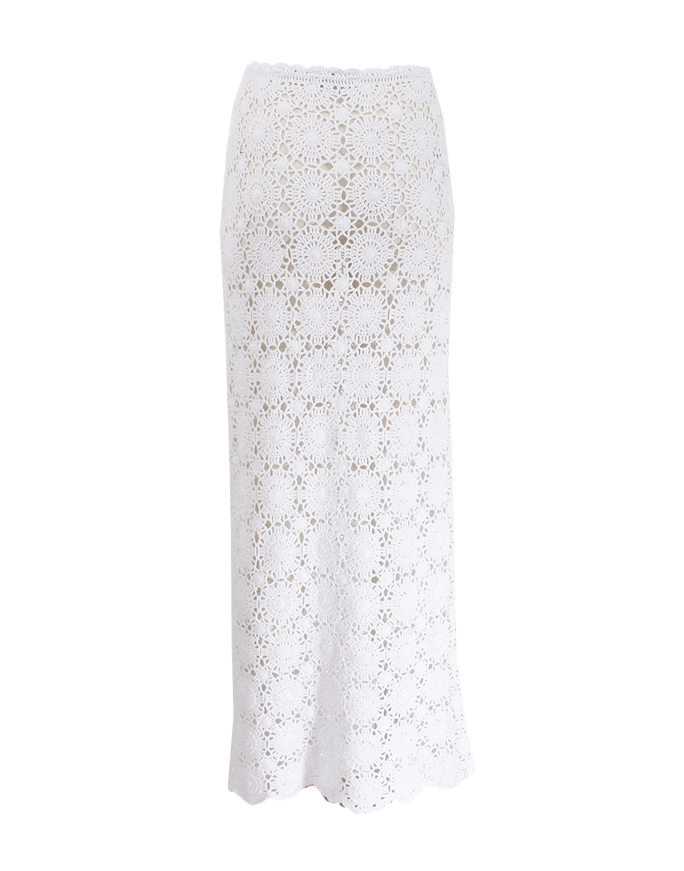 MELISSA ODABASH-Barrie Crochet Drawstring Maxi Skirt-