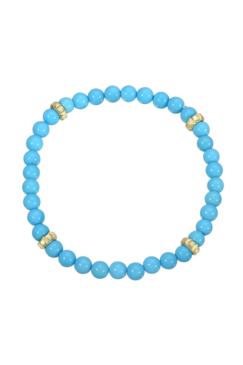 MEREDITH YOUNG-Sleeping Beauty Bead Bracelet-YELLOW GOLD