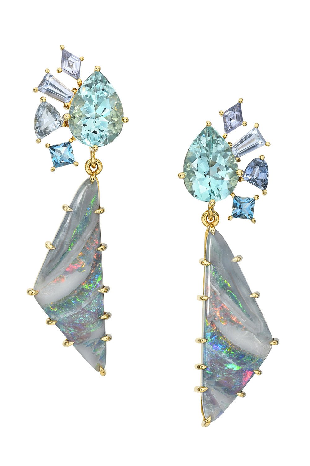MEREDITH YOUNG-Atmospheric Dimension Opal Earrings-YELLOW GOLD