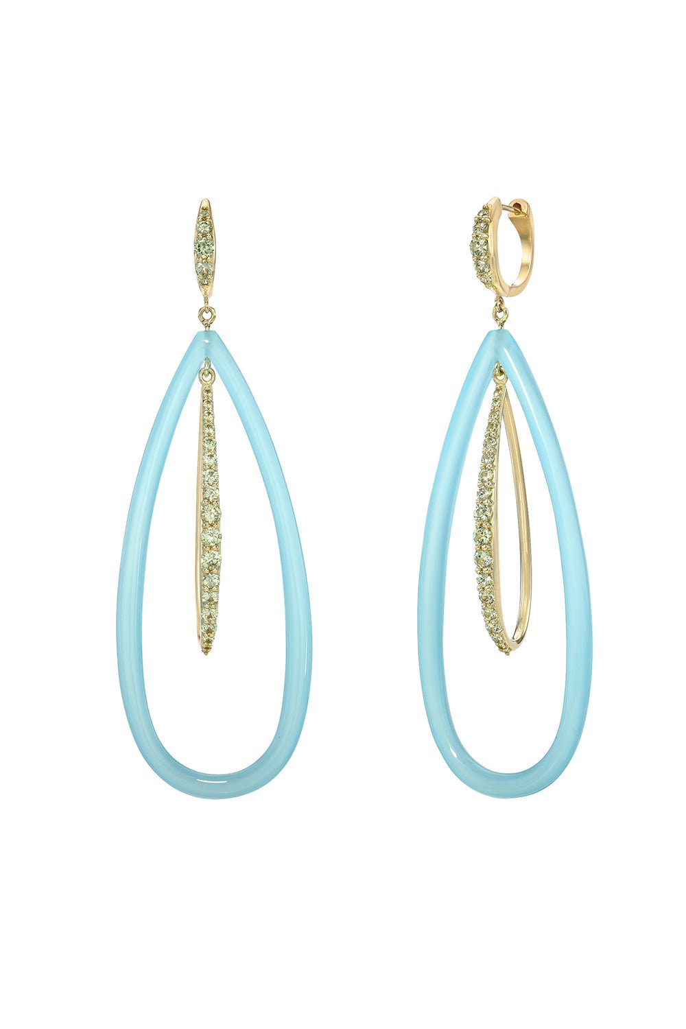 MEREDITH YOUNG-Lagoon Kinetic Earrings-YELLOW GOLD