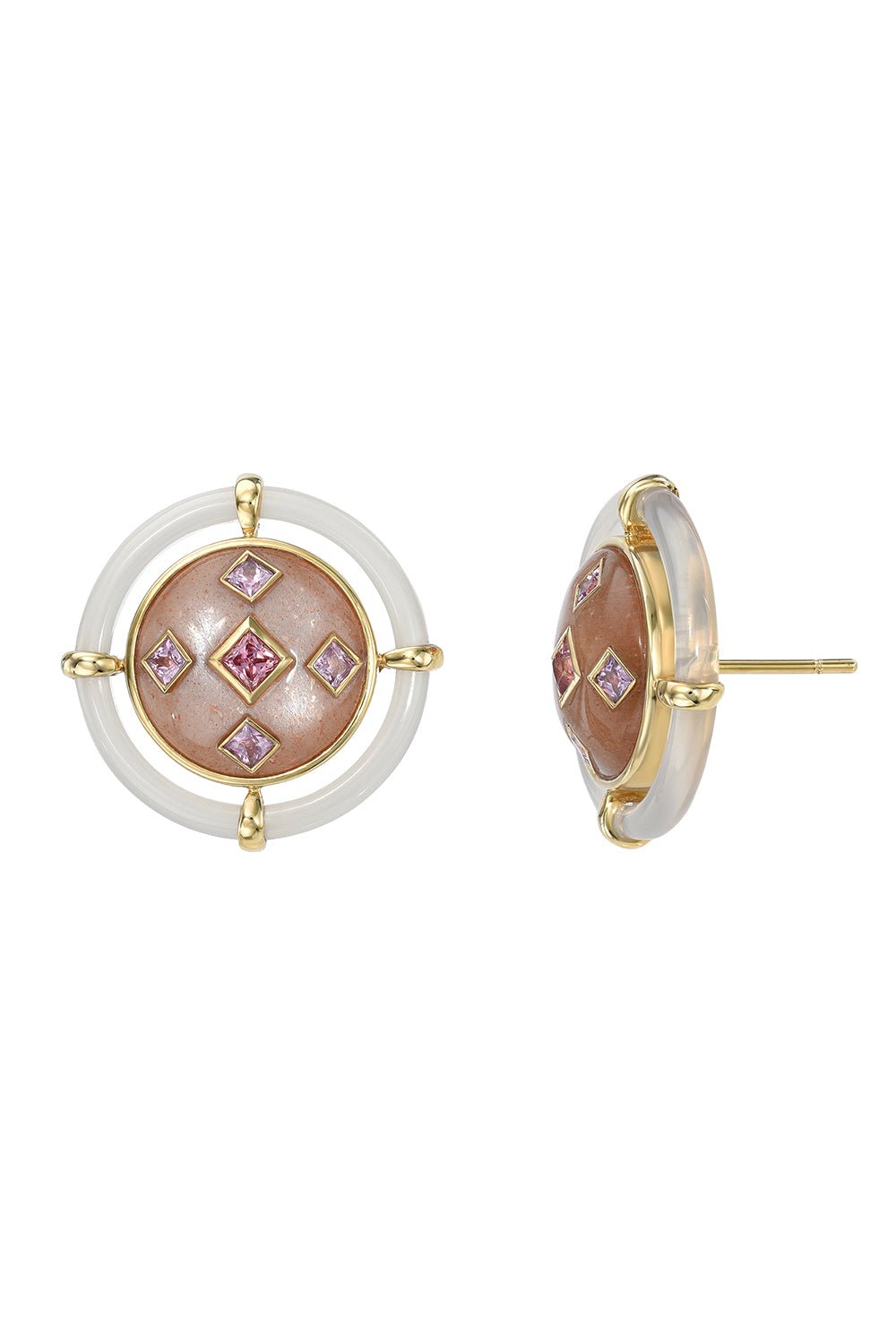 MEREDITH YOUNG-Orbit Sunset Earrings-YELLOW GOLD