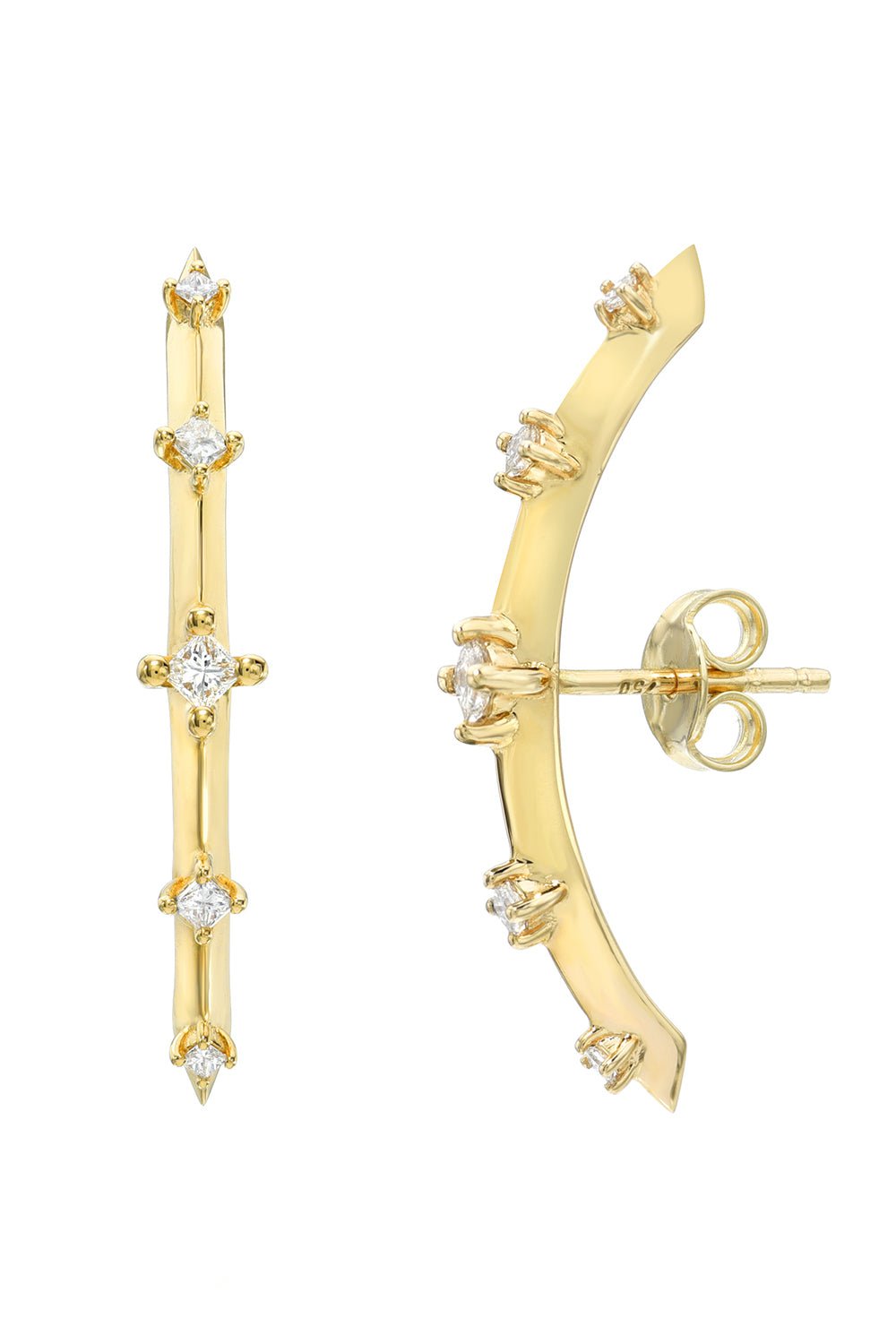 MEREDITH YOUNG-Princess Ear Cuffs-YELLOW GOLD