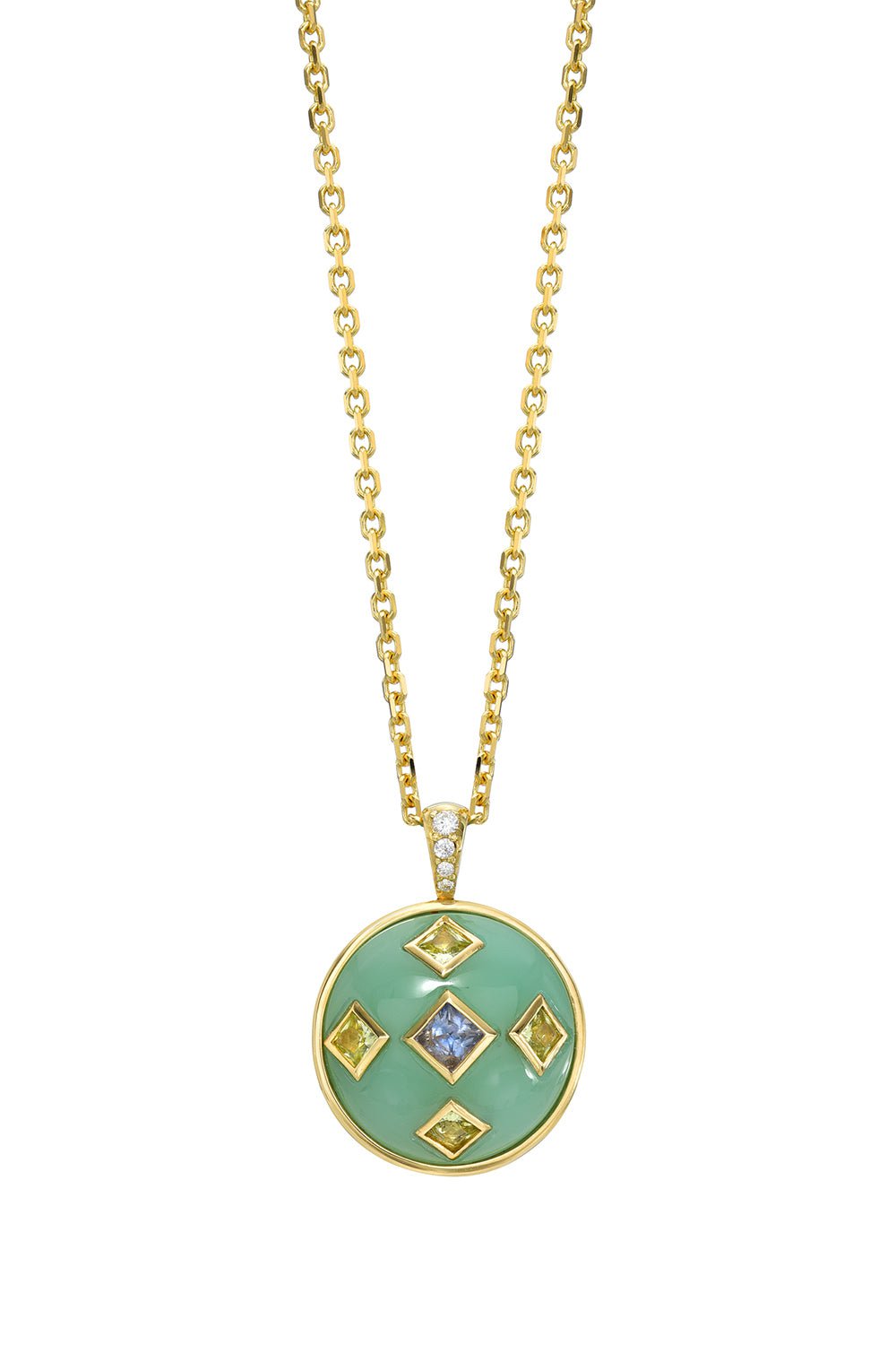 MEREDITH YOUNG-Cosmic Compass Lagoon Necklace-YELLOW GOLD