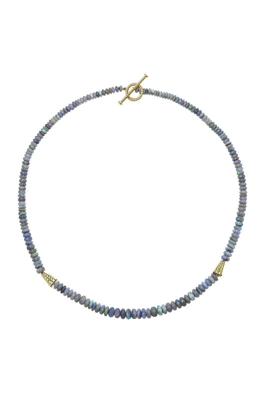 MEREDITH YOUNG-Purple Opal Demantoid Garnet Necklace-YELLOW GOLD