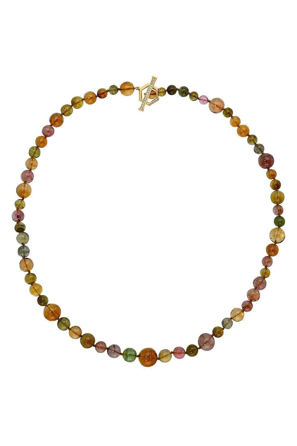 Tourmaline Darker Desert Necklace-YELLOW GOLD-JEWELRYFINE JEWELNECKLACE O-MEREDITH YOUNG