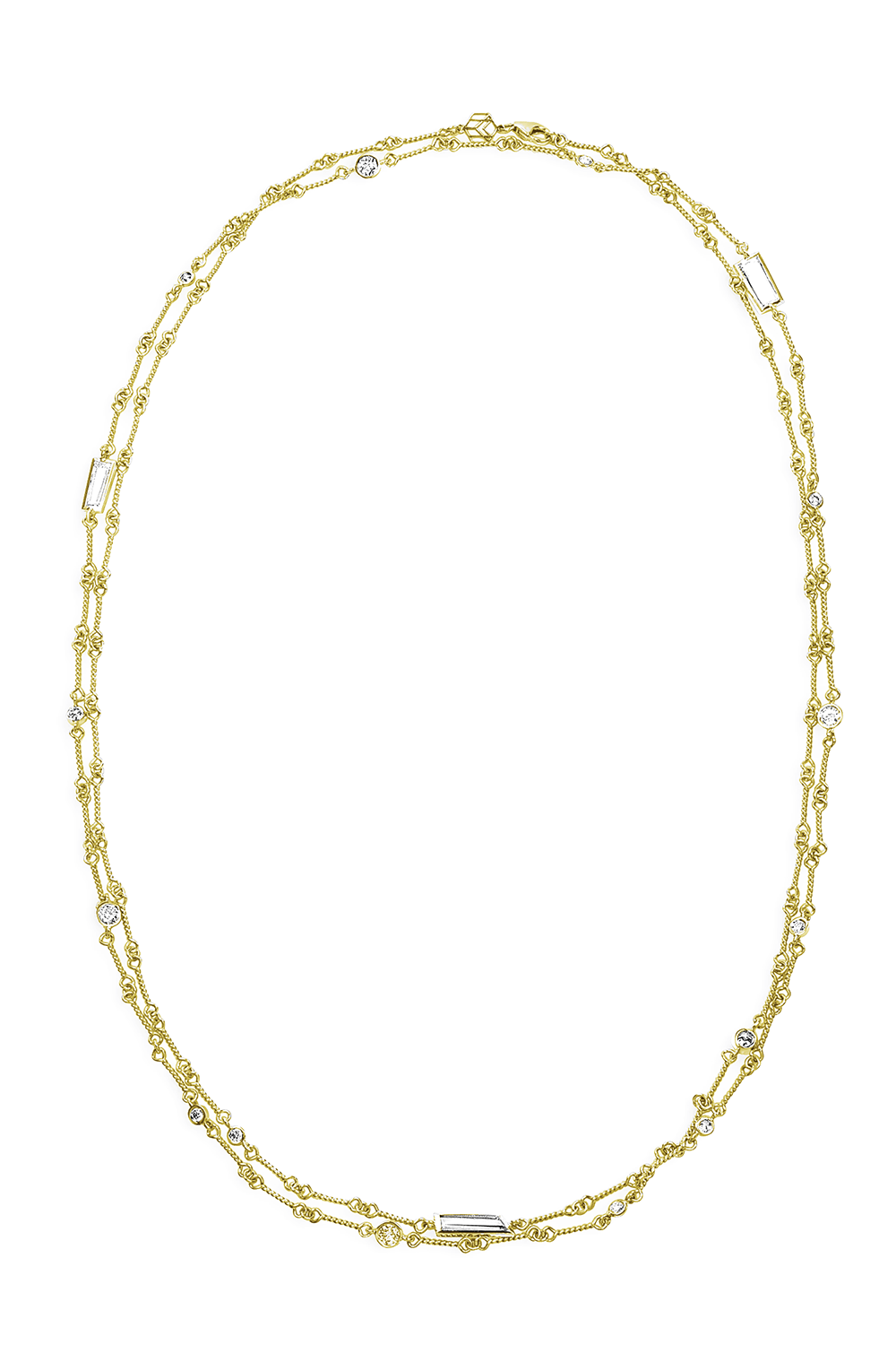 MEREDITH YOUNG-Chasm Diamonds By The Yard Necklace-YELLOW GOLD