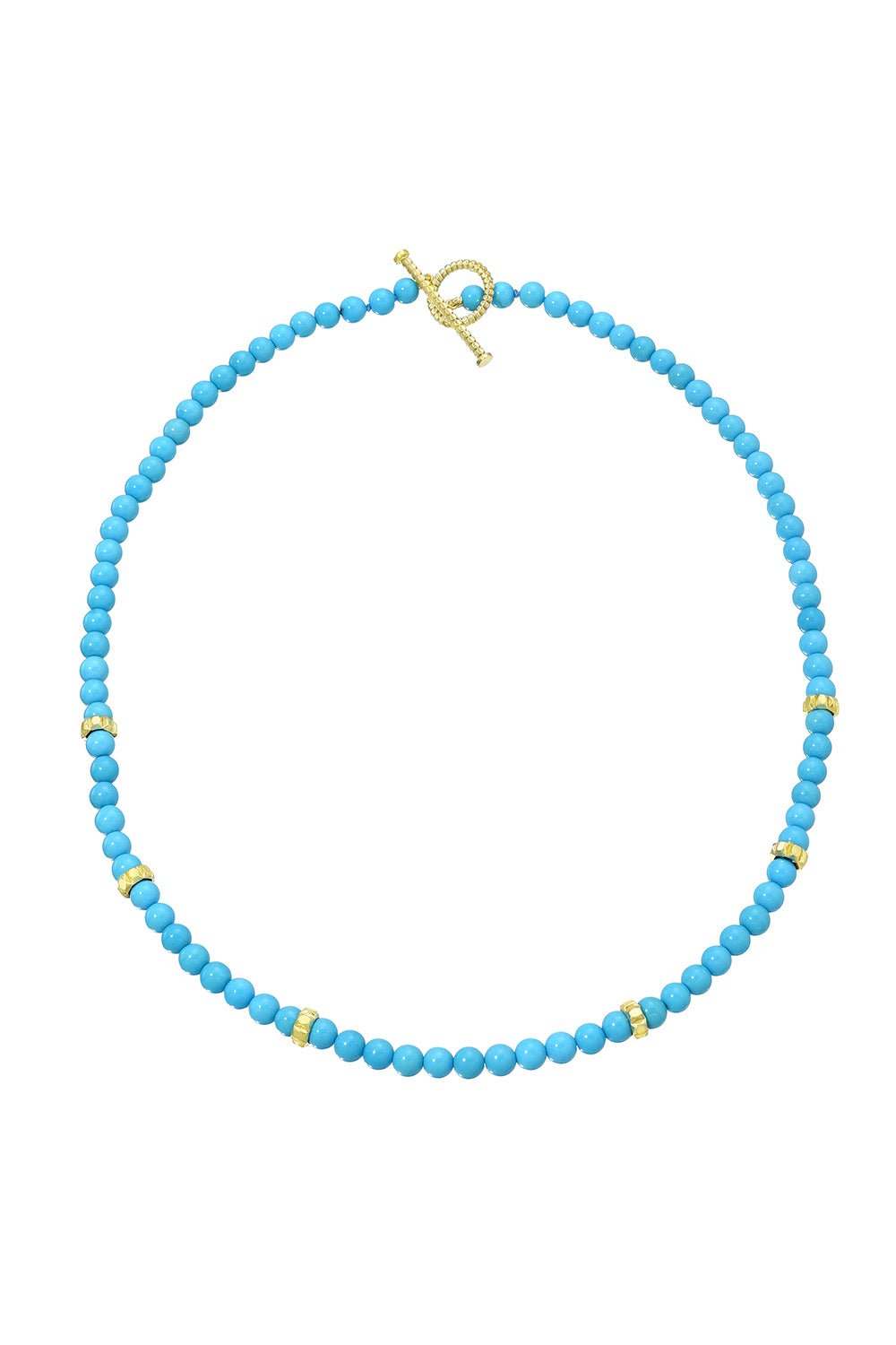 MEREDITH YOUNG-Sleeping Beauty Bead Necklace-YELLOW GOLD