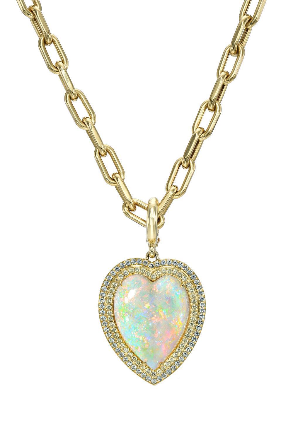 Opal Stepped Heart Pendant-YELLOW GOLD-JEWELRYFINE JEWELPENDANT-MEREDITH YOUNG